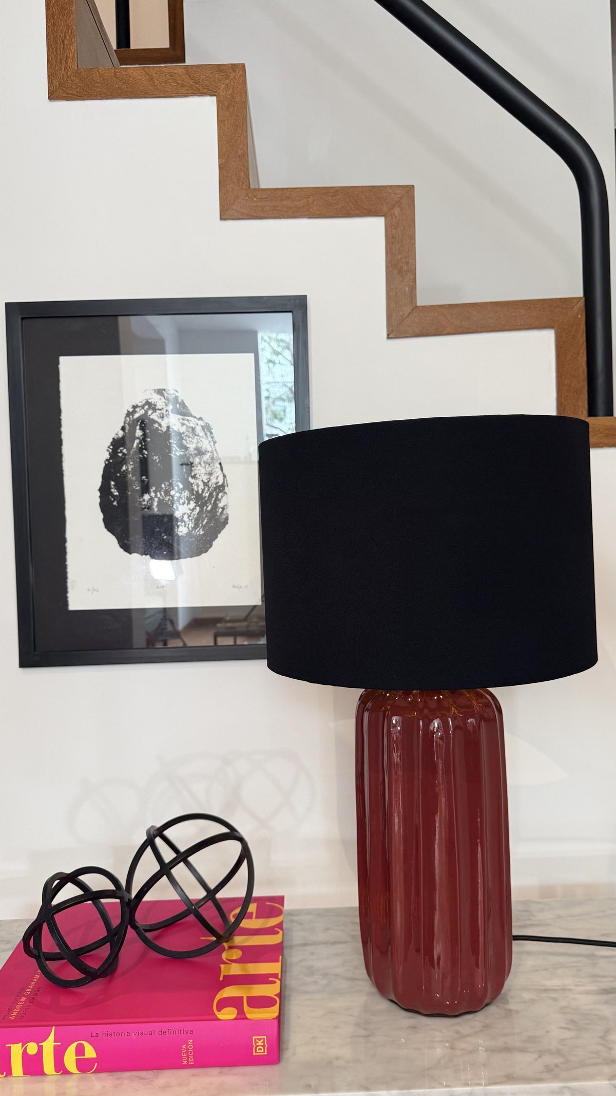 Caramel Burdeo + Liso Negro 02