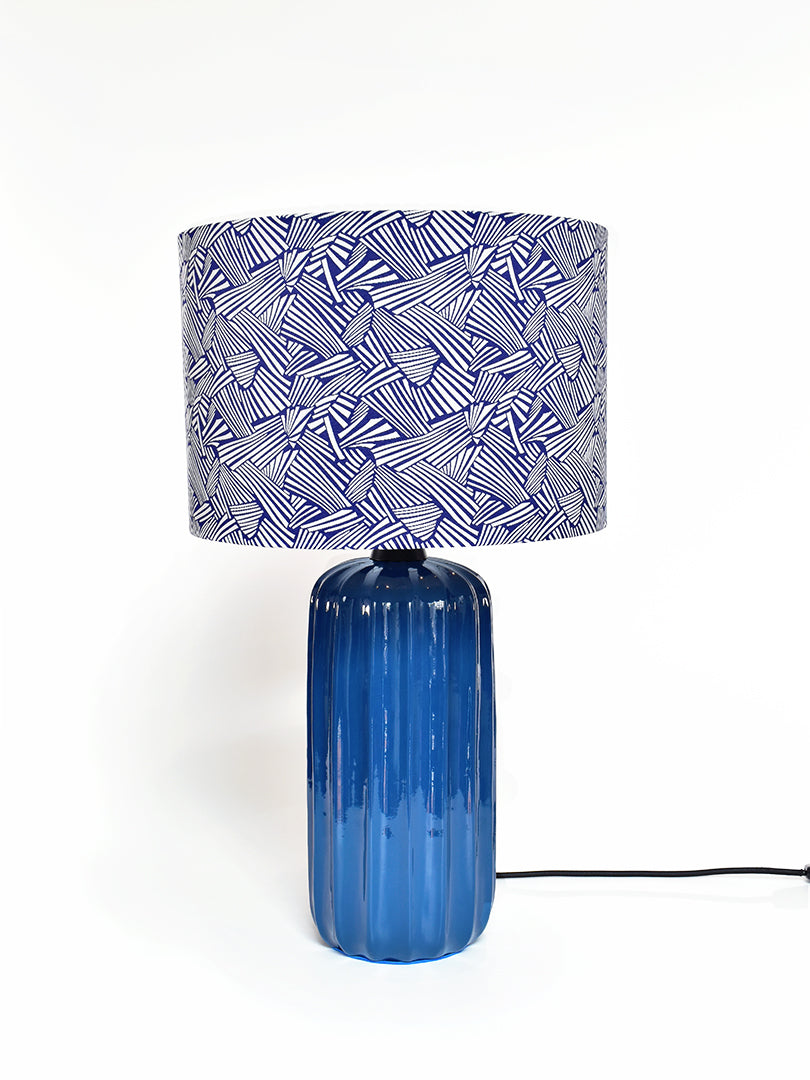 Lámpara de Mesa Caramel Azul + Retro Azul