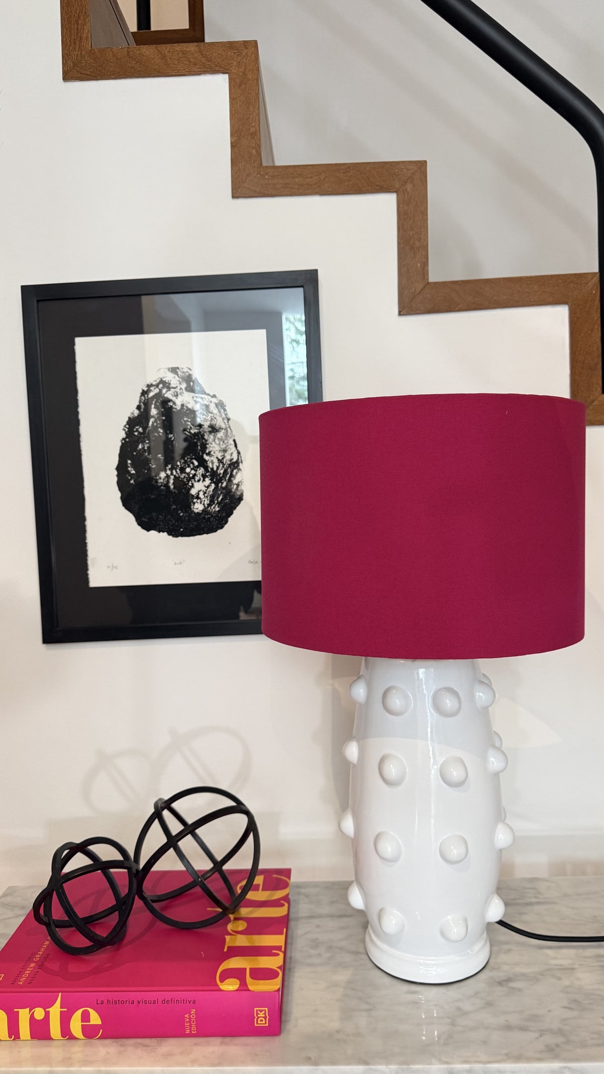 Bolas Blanco + Liso Fucsia 02