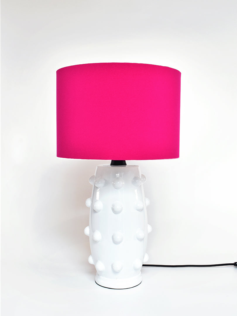 Bolas Blanco + Liso Fucsia 01
