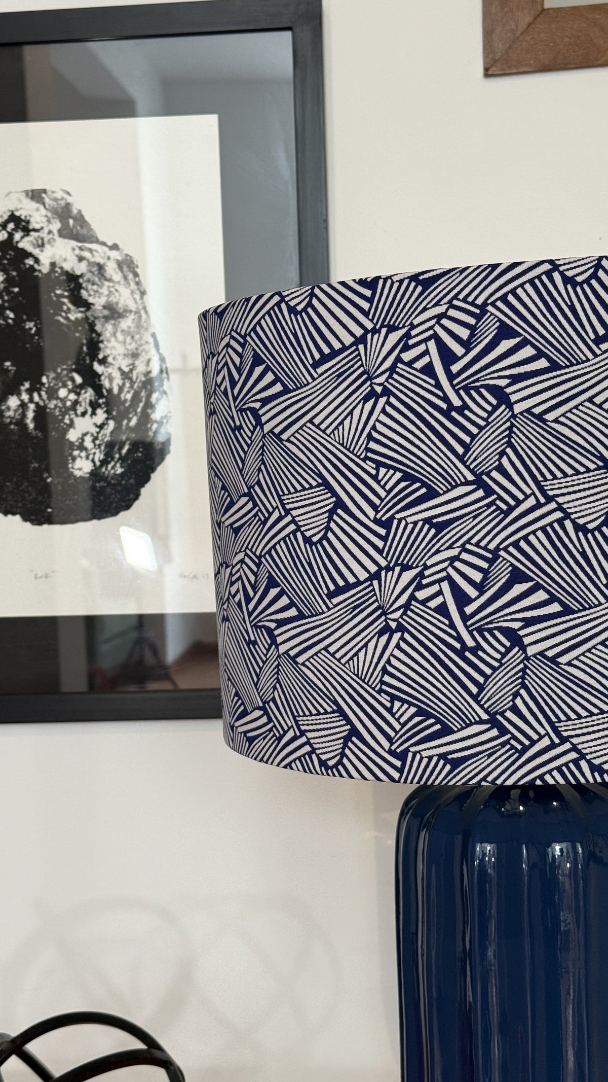 Lámpara de Mesa Caramel Azul + Retro Azul